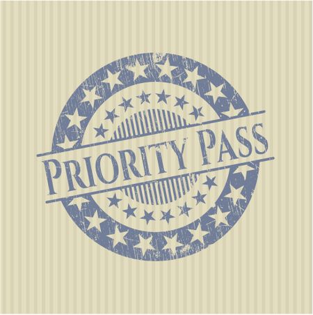 Priority Pass rubber seal
