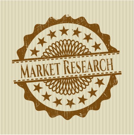 Market Research grunge seal