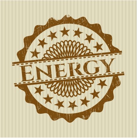 Energy rubber grunge stamp
