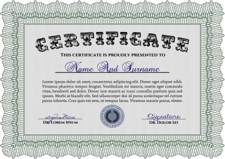 Diploma. Customizable, Easy to edit and change colors.Complex background. Cordial design. 