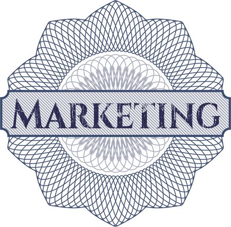 Marketing abstract rosette