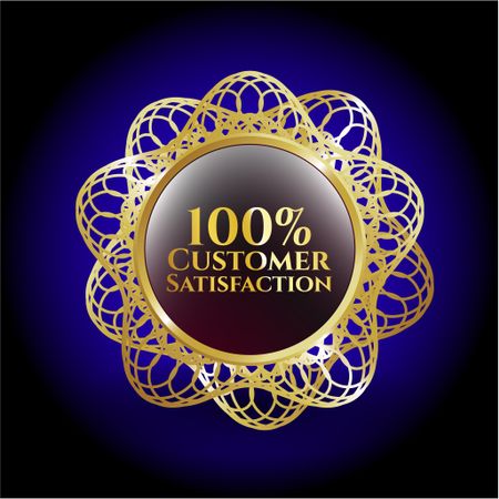 100% Customer Satisfaction gold badge