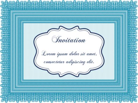 Retro invitation. Easy to print. Retro design. Customizable, Easy to edit and change colors.