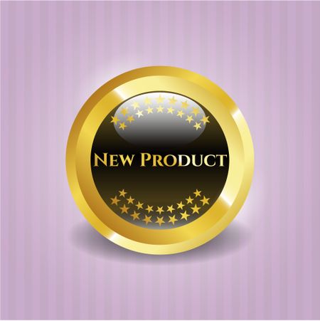 New Product gold shiny badge