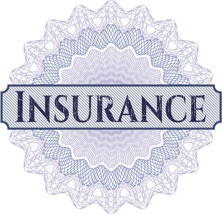 Insurance abstract rosette