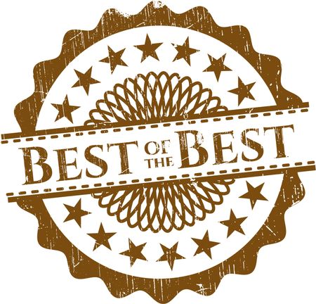 Best of the Best rubber grunge stamp