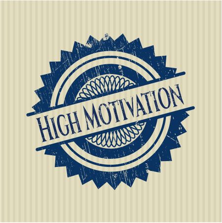 High Motivation rubber stamp