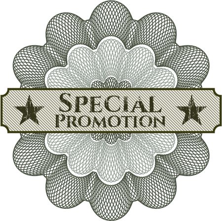 Special Promotion abstract rosette