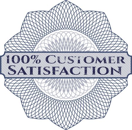 100% Customer Satisfaction rosette