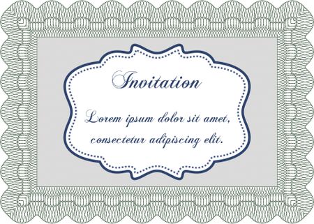 Formal invitation. Vector illustration.With background. Superior design. 