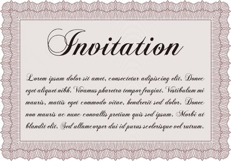 Retro invitation. Retro design. Customizable, Easy to edit and change colors.Complex background.