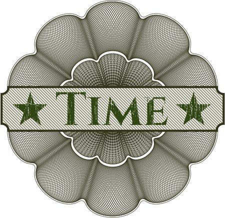 Time abstract rosette