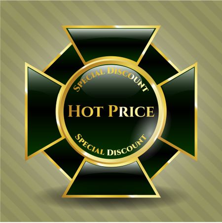 Hot Price gold shiny badge
