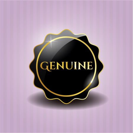 Genuine black emblem