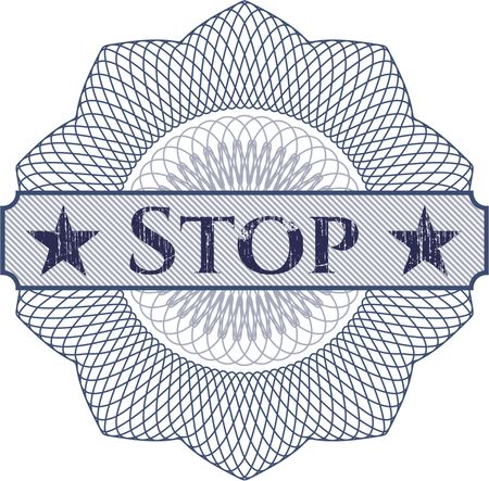 Stop abstract rosette