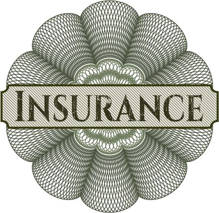 Insurance abstract rosette