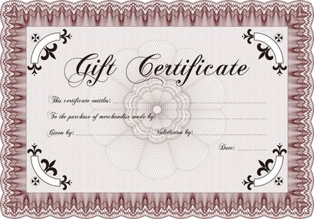 Retro Gift Certificate template. Customizable, Easy to edit and change colors.Artistry design. With quality background. 