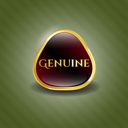 Genuine gold badge