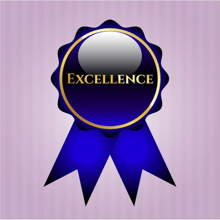 Blue Excellence shiny ribbon