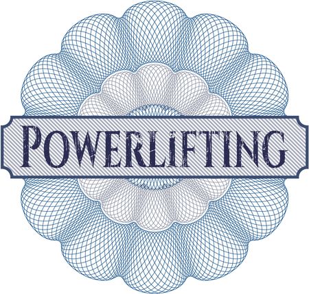 Powerlifting rosette