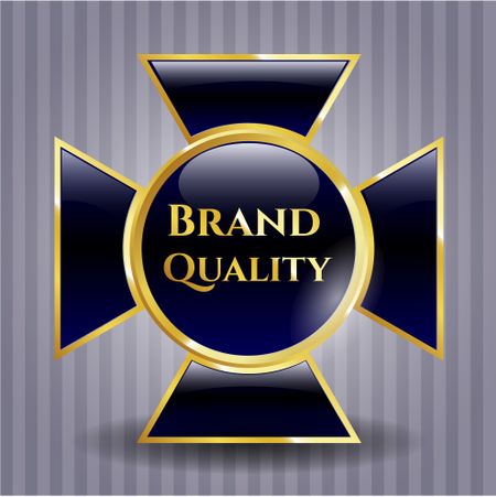 Brand Quality shiny emblem