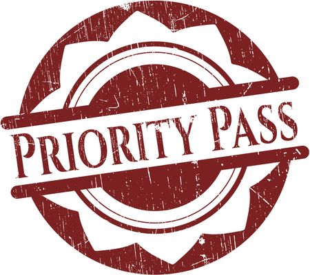 Priority Pass rubber seal