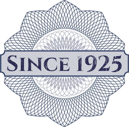 Since 1925 rosette