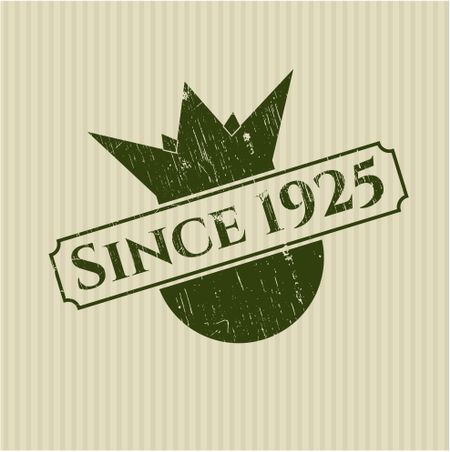 Since 1925 rubber grunge seal