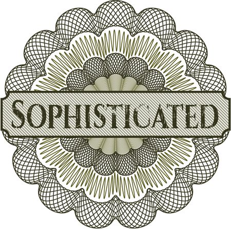 Sophisticated abstract rosette