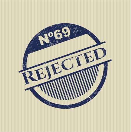Rejected rubber stamp