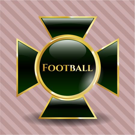Football shiny emblem