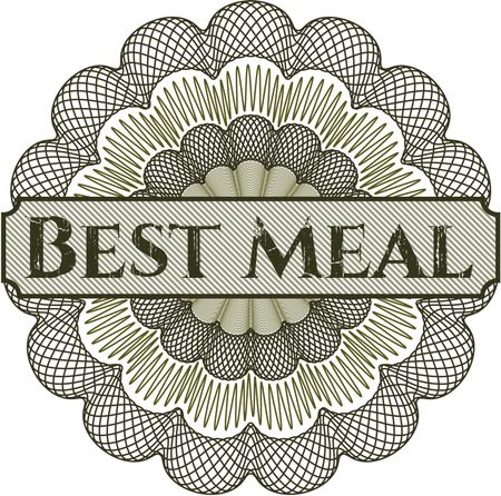 Best Meal abstract rosette