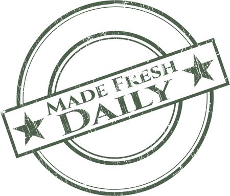 Made Fresh Daily rubber stamp