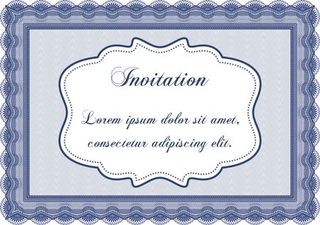 Vintage invitation. Vector illustration.Printer friendly. Lovely design. 