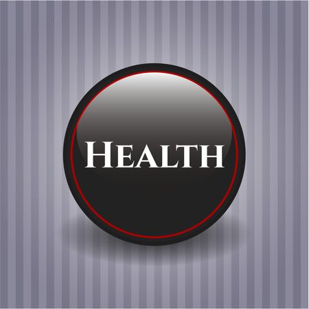 Health black shiny emblem