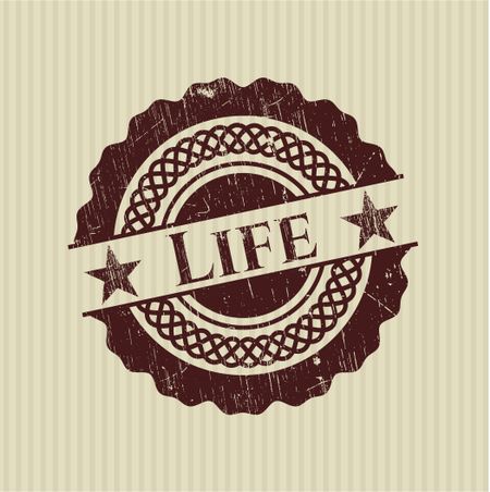 Life rubber stamp