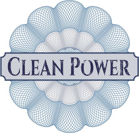 Clean Power abstract rosette