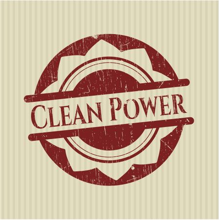 Clean Power grunge seal