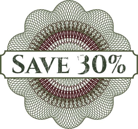 Save 30% rosette