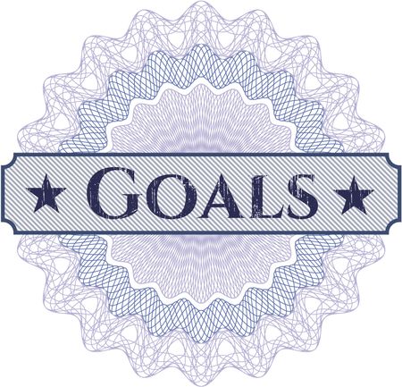 Goals abstract rosette
