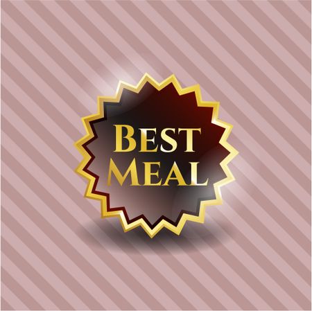 Best Meal gold shiny emblem