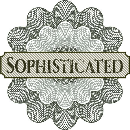 Sophisticated abstract rosette