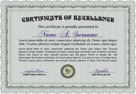 Certificate template. Modern design. Frame certificate template Vector.With complex linear background.