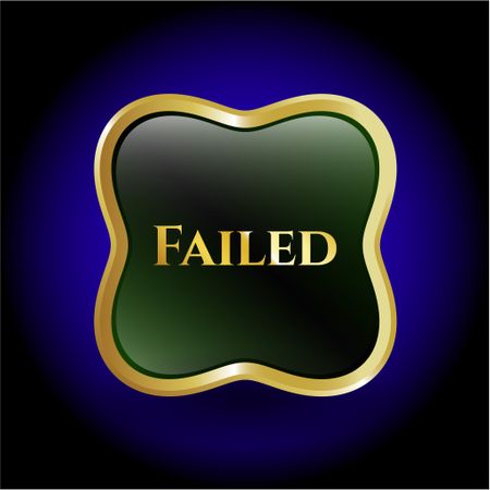 Failed gold shiny emblem