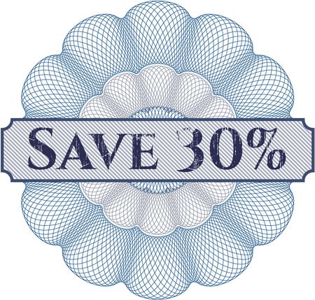 Save 30% abstract rosette