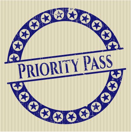Priority Pass rubber stamp