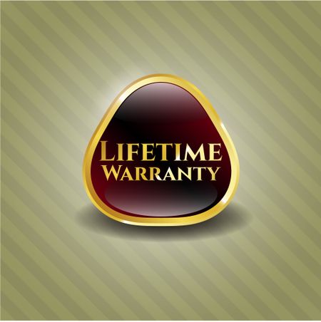Life Time Warranty shiny emblem