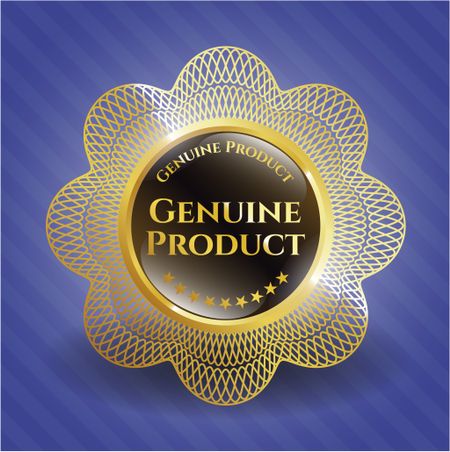 Genuine Product gold shiny badge