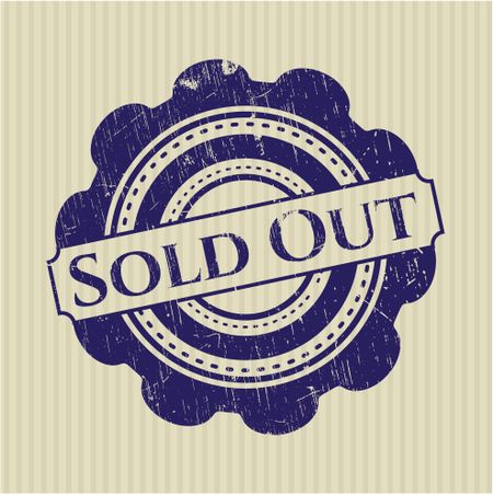 Sold Out rubber stamp