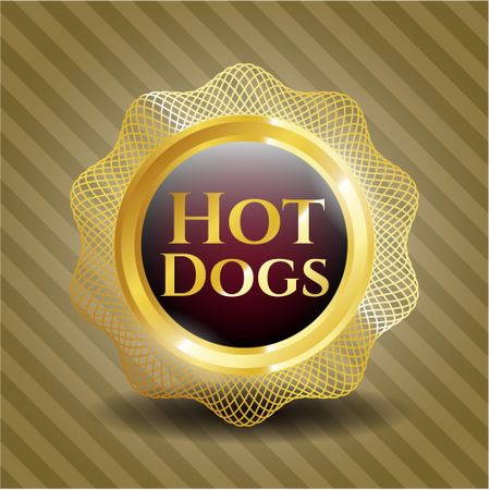 Hot Dogs gold shiny emblem